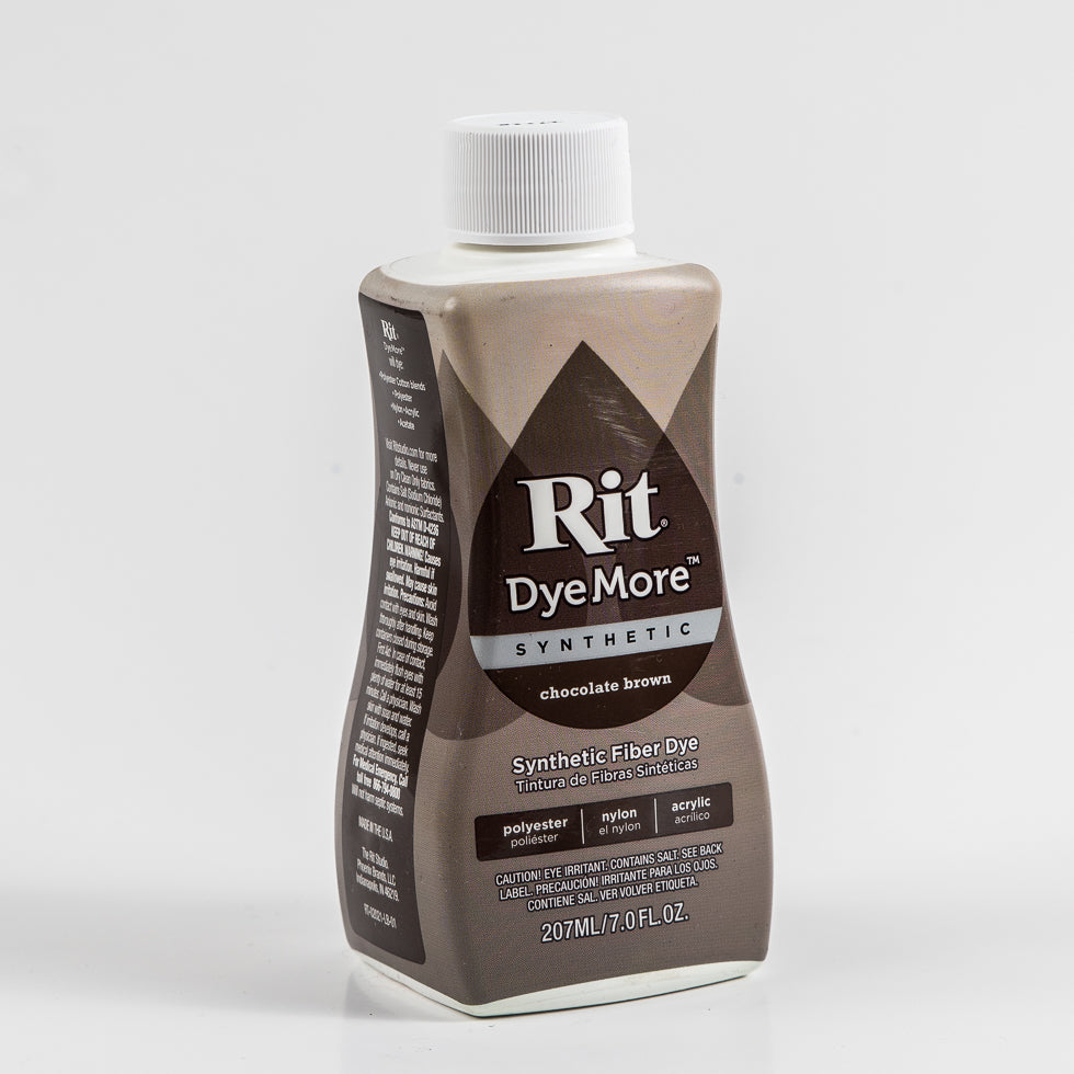 Rit DyeMore Synthetic Fiber Dye - Chocolate Brown - 7oz Bottle Rit DyeMore Synthetic Fiber Dye - Chocolate Brown - 7oz Bottle