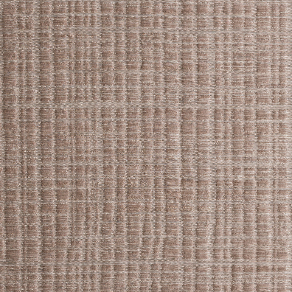 Beige Textured Grid Blended Linen Woven Beige Textured Grid Blended Linen Woven