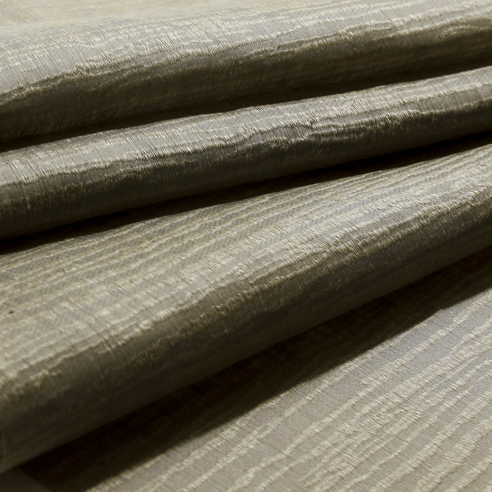 Beige Organic Stripes Polyester-Cotton Woven - Folded Beige Organic Stripes Polyester-Cotton Woven - Folded