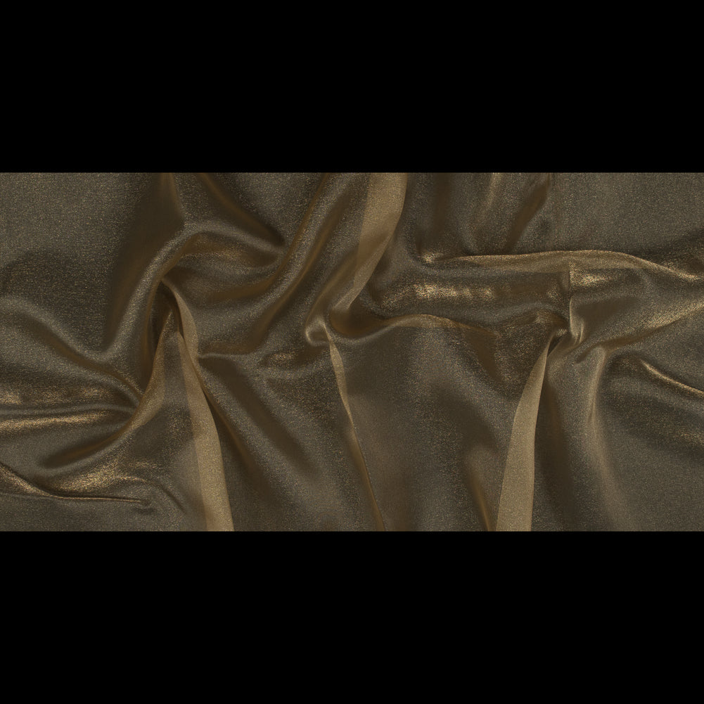 Gold Sparkle Nylon Organza - Folded Gold Sparkle Nylon Organza - Folded