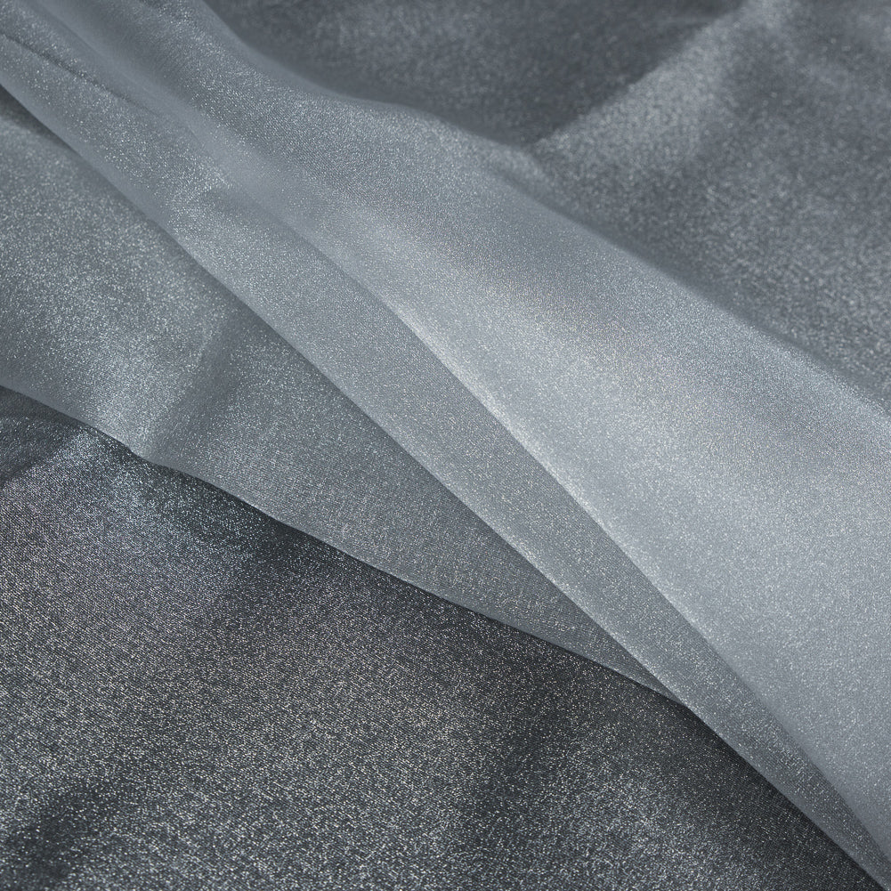 Silver Sparkle Nylon Organza - Detail Silver Sparkle Nylon Organza - Detail
