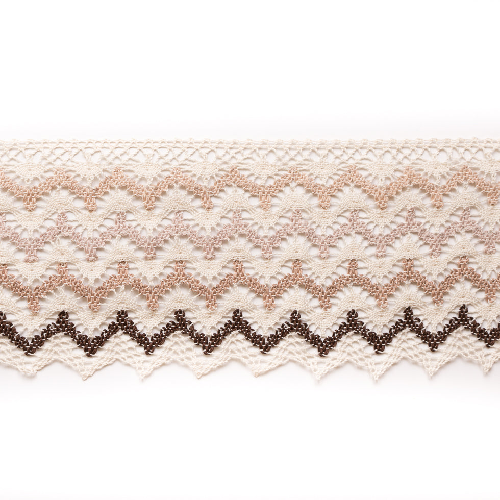 5 Beige Crochet Trim 5 Beige Crochet Trim