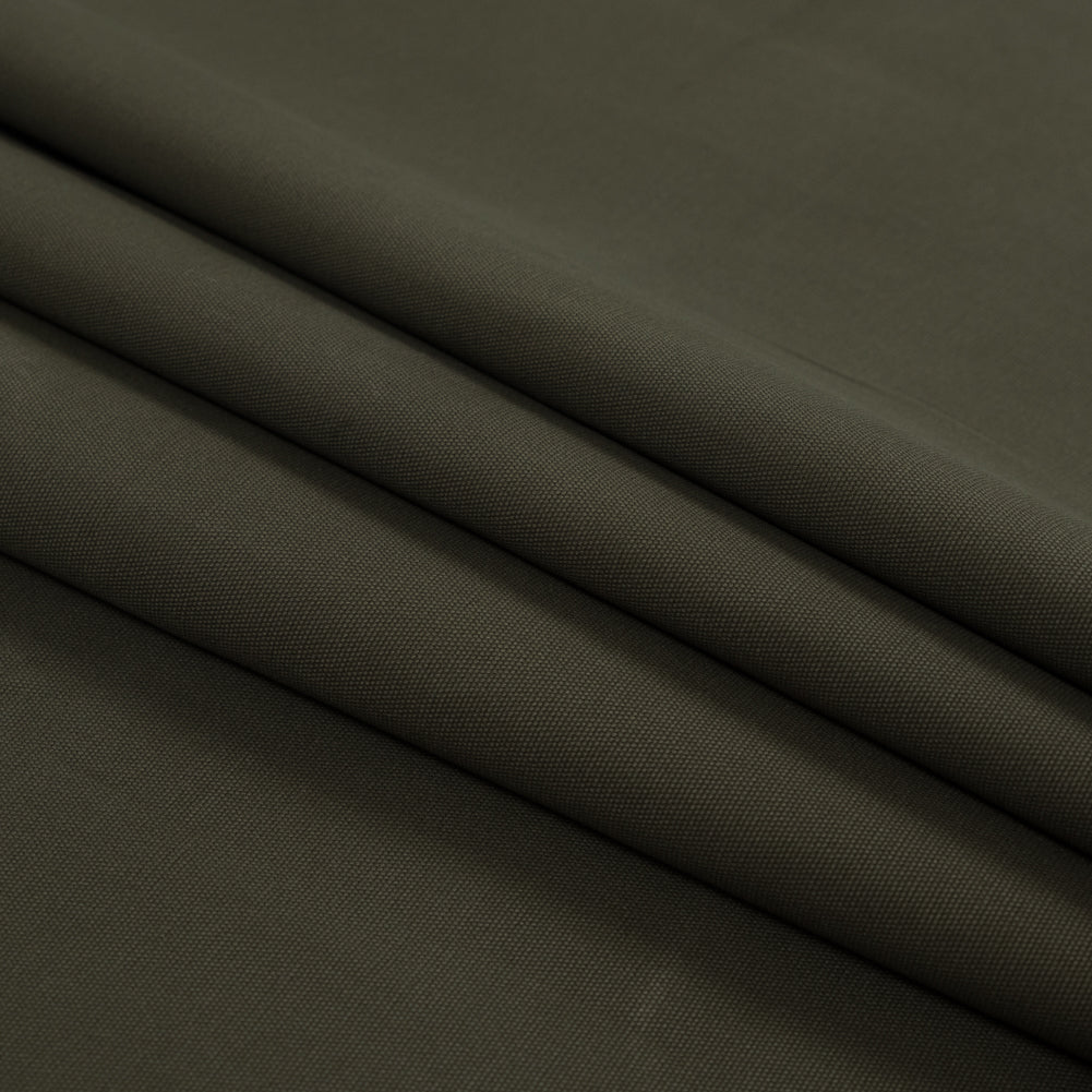 Loden Green Cotton Canvas - Detail Loden Green Cotton Canvas - Detail