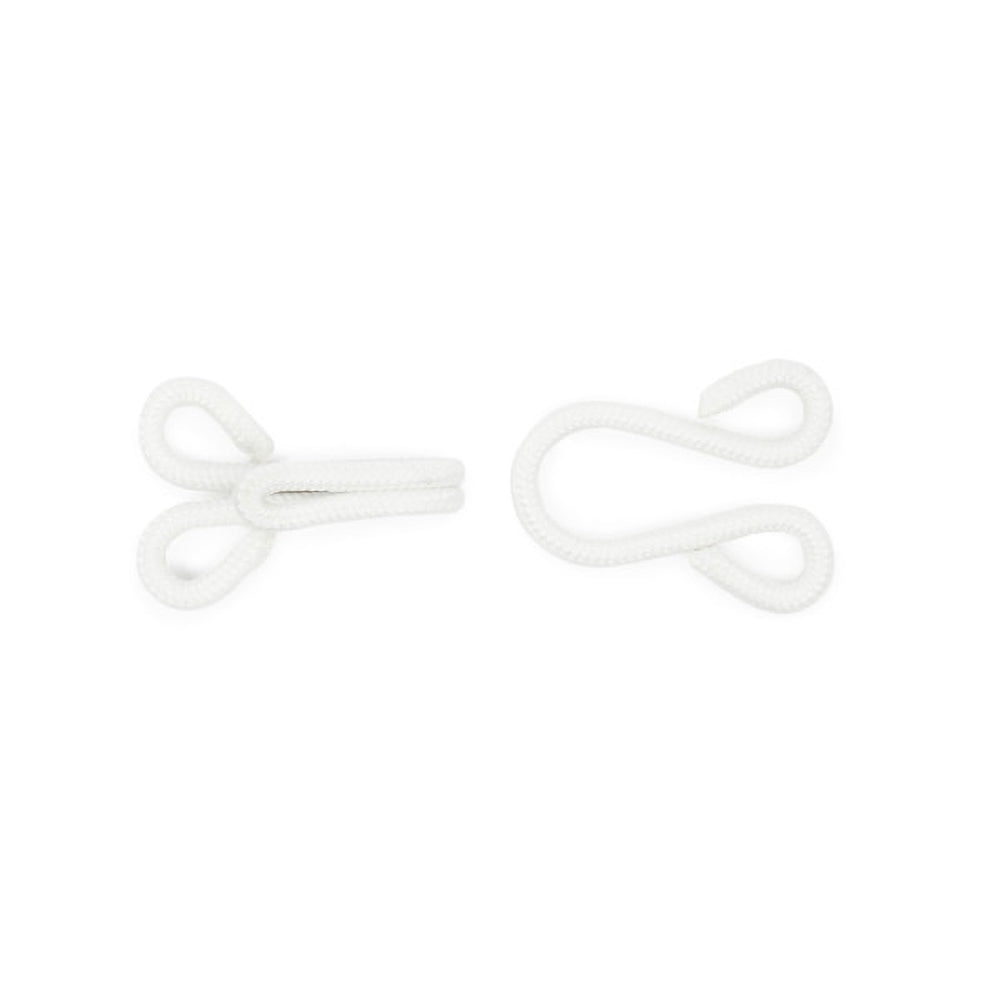 Dritz Covered Hooks & Eyes - White Extra Large - 2 Sets Detail Dritz Covered Hooks & Eyes - White Extra Large - 2 Sets Detail