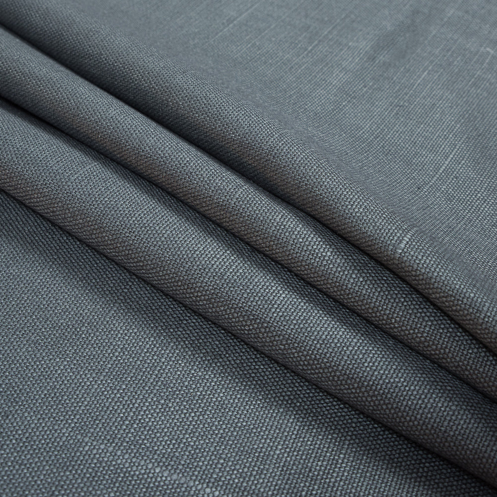 Slate Slubby Linen Woven Folded Slate Slubby Linen Woven Folded