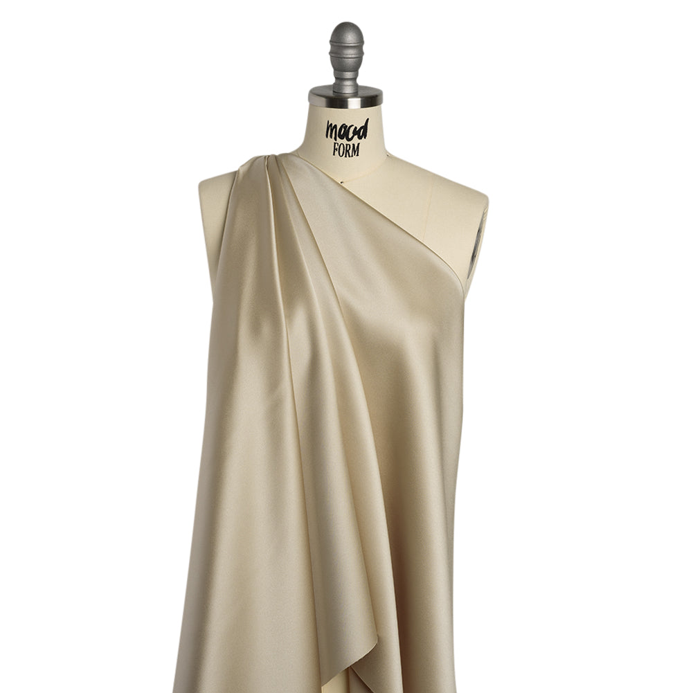 Polyester Satin - Bright Champagne - Reverie Collection - Drape Polyester Satin - Bright Champagne - Reverie Collection - Drape