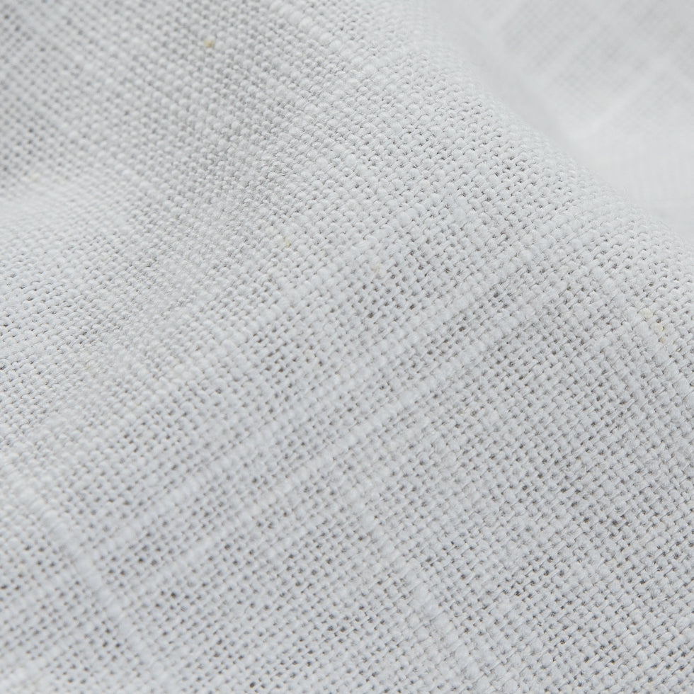 Snow White Medium-Weight Linen Blend - Detail Snow White Medium-Weight Linen Blend - Detail