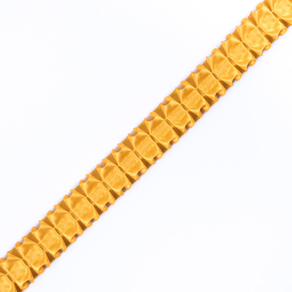 Italian Mustard Box Pleated Trimming - 1" Italian Mustard Box Pleated Trimming - 1"
