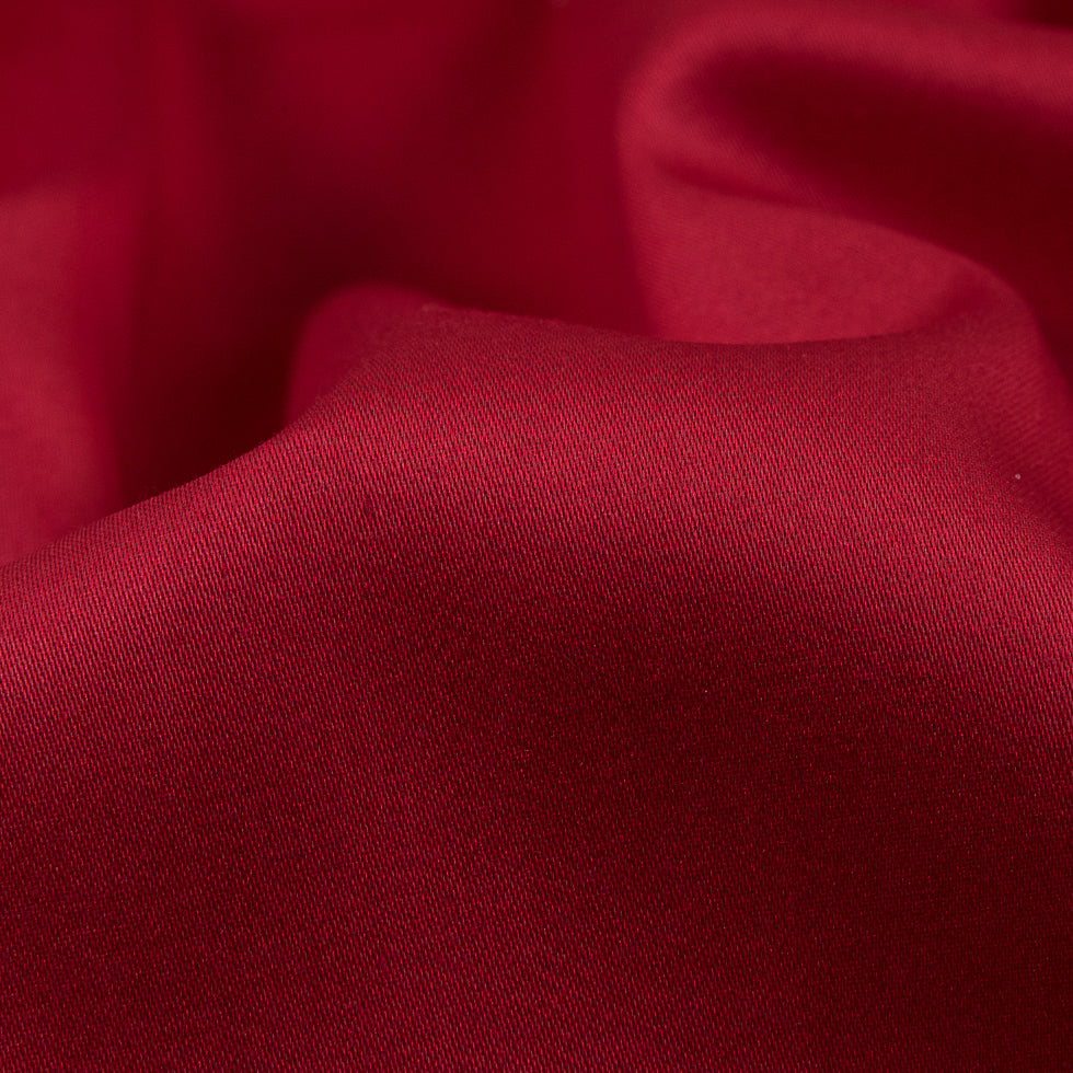 Egyptian Cotton Shirting - Bright Red - Giza Collection - Detail Egyptian Cotton Shirting - Bright Red - Giza Collection - Detail