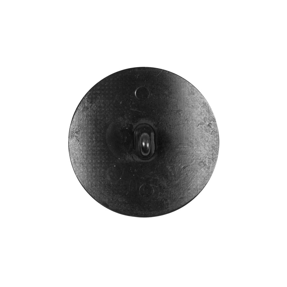 Black Italian Crest Zamac Button - 36L/23mm Detail Black Italian Crest Zamac Button - 36L/23mm Detail