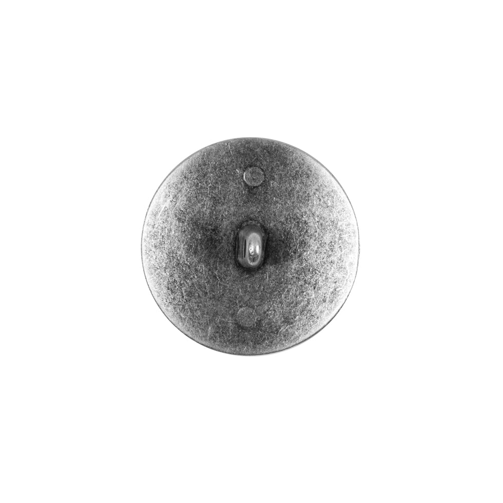 Italian Silver Crest Zamac Button - 24L/15mm - Detail Italian Silver Crest Zamac Button - 24L/15mm - Detail