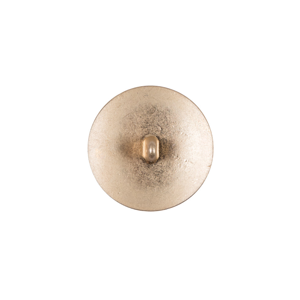 Gold Italian Crest Zamac Button - 24L/15mm - Detail Gold Italian Crest Zamac Button - 24L/15mm - Detail