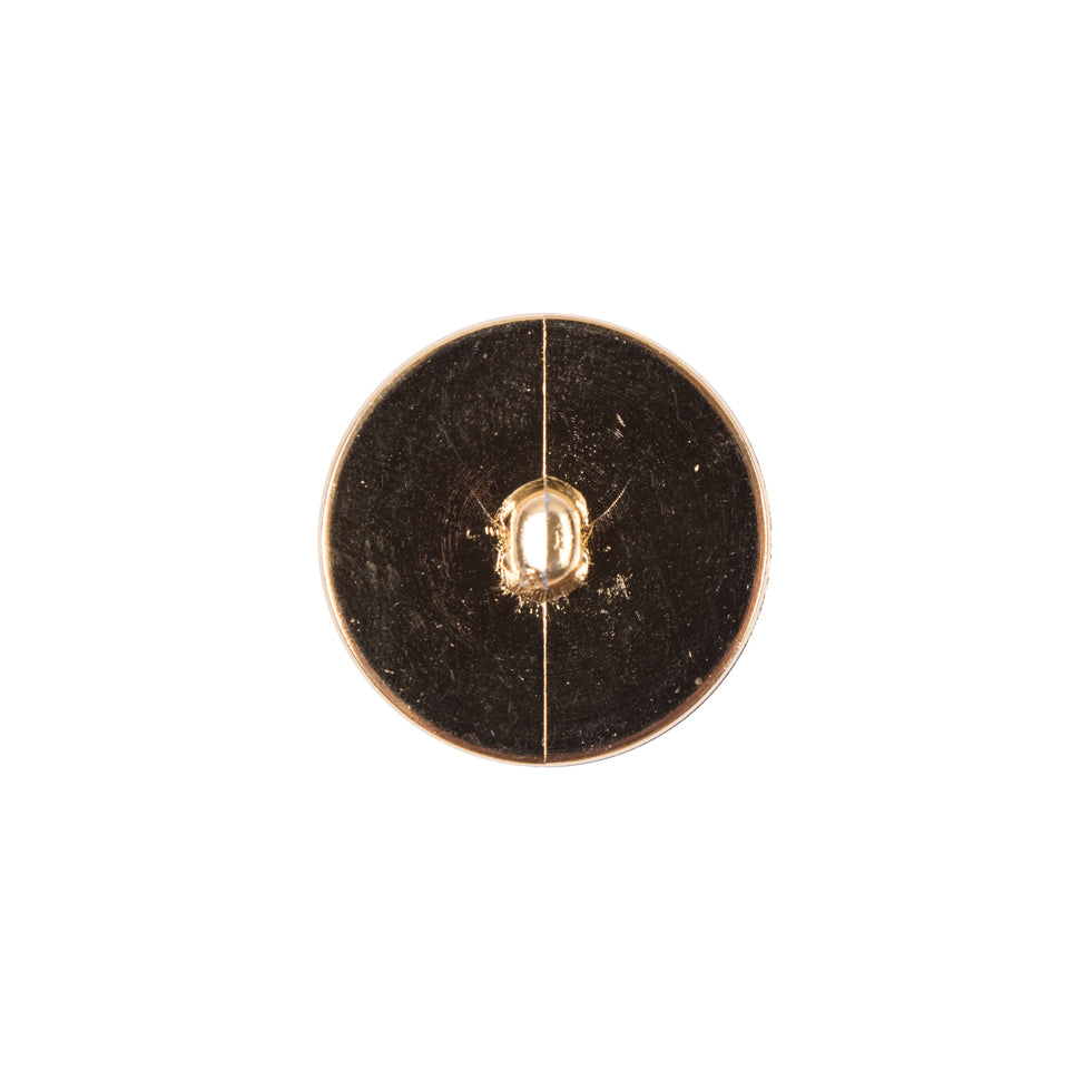 Italian Gold Plated Shank-Back Button - 24L/15mm Detail Italian Gold Plated Shank-Back Button - 24L/15mm Detail