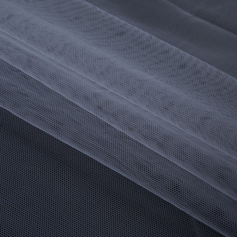 Soft Nylon Tulle - Silver - Leonardo Collection - Folded Soft Nylon Tulle - Silver - Leonardo Collection - Folded
