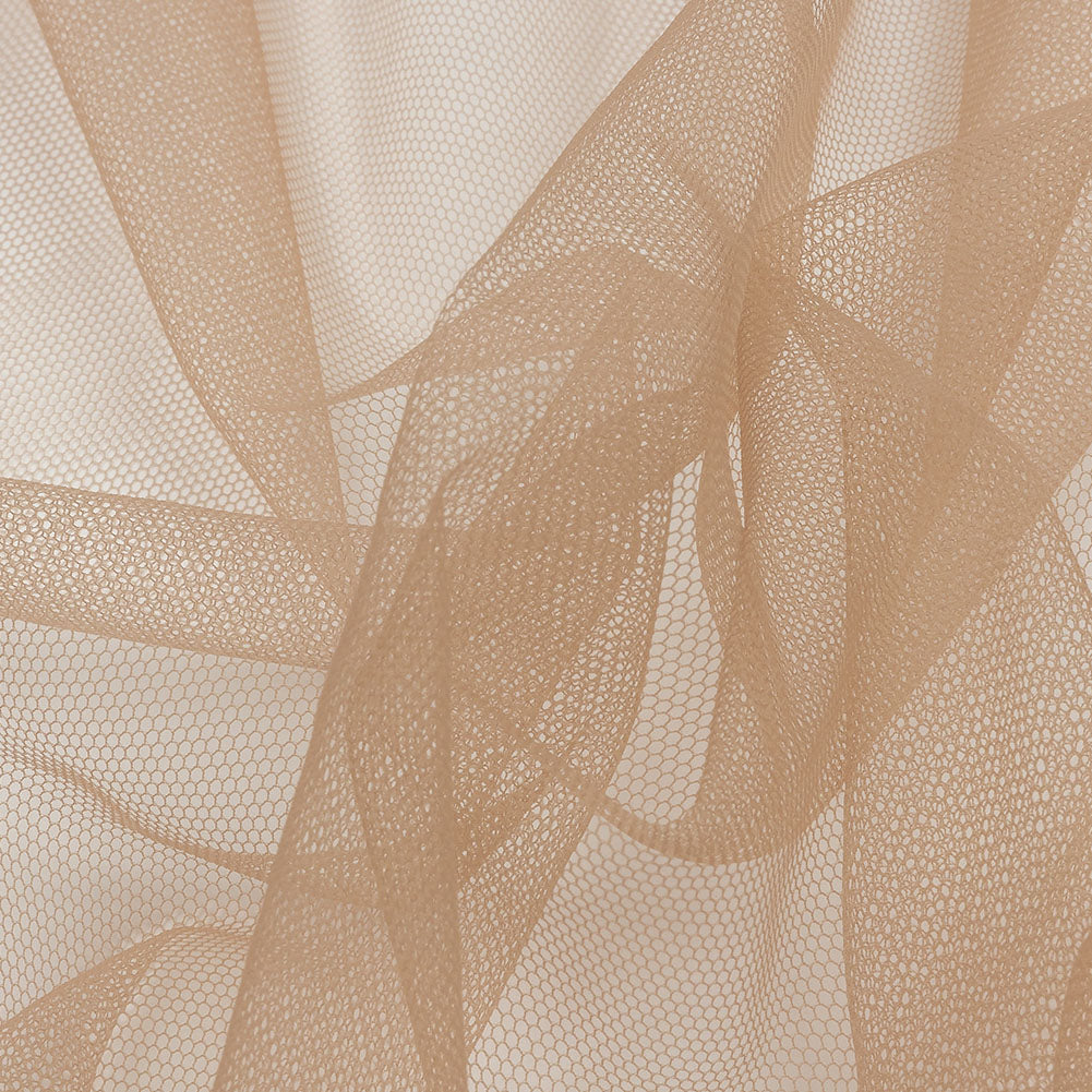 Leonardo Mocha Soft Nylon Tulle - Folded Leonardo Mocha Soft Nylon Tulle - Folded