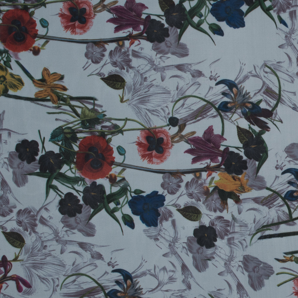 Multicolor Floral Digitally Printed Organdy Multicolor Floral Digitally Printed Organdy
