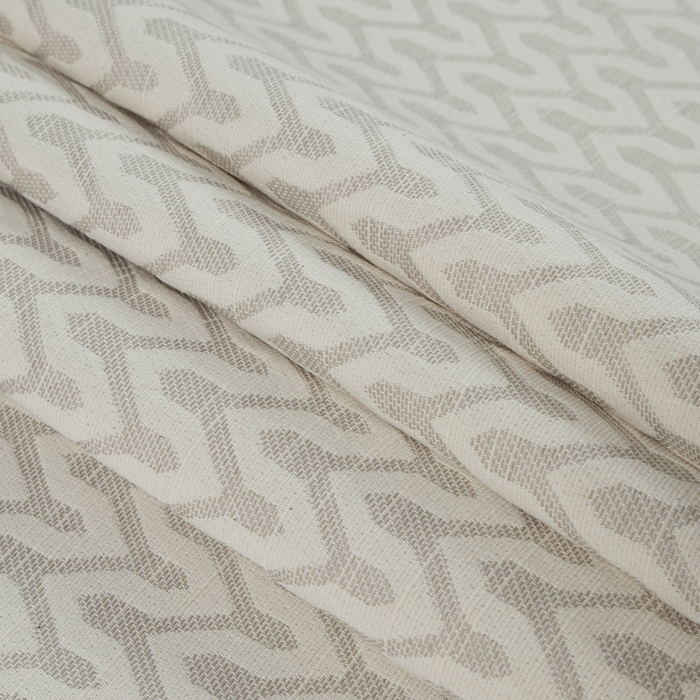 Linen Chevron Slubbed Cotton Woven Folded Linen Chevron Slubbed Cotton Woven Folded