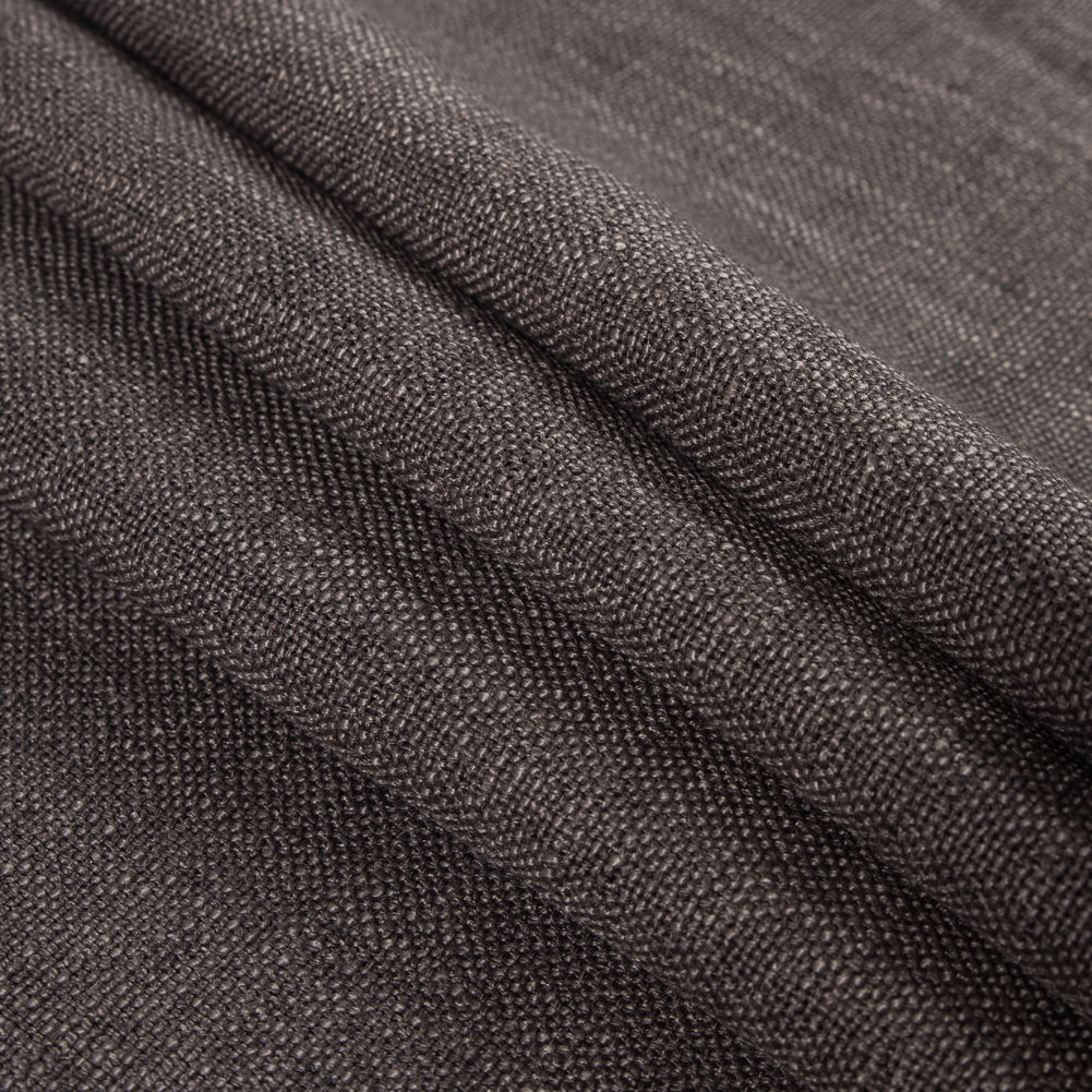 Cocoa Polyester-Linen Blend Folded Cocoa Polyester-Linen Blend Folded