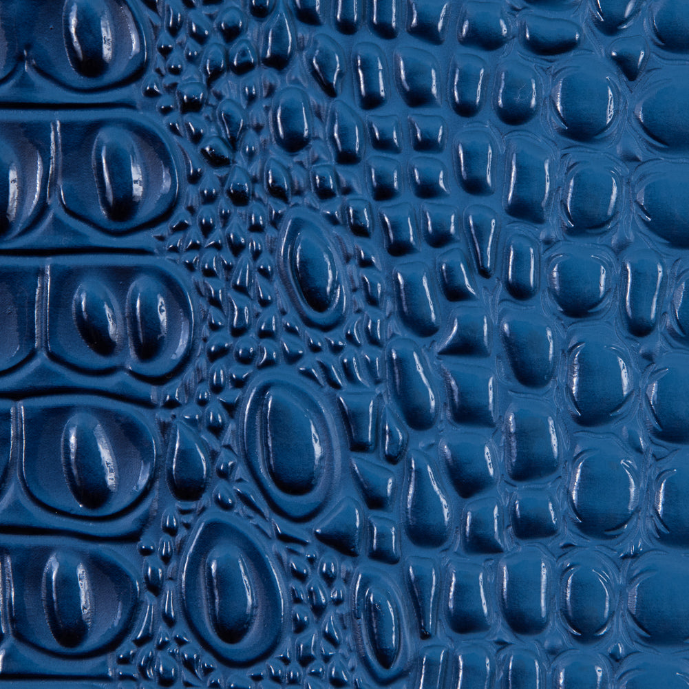 Blue Crocodile Vinyl Detail Blue Crocodile Vinyl Detail