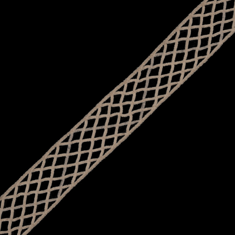 Champagne Criss Cross Chenille Trim - 2 Champagne Criss Cross Chenille Trim - 2