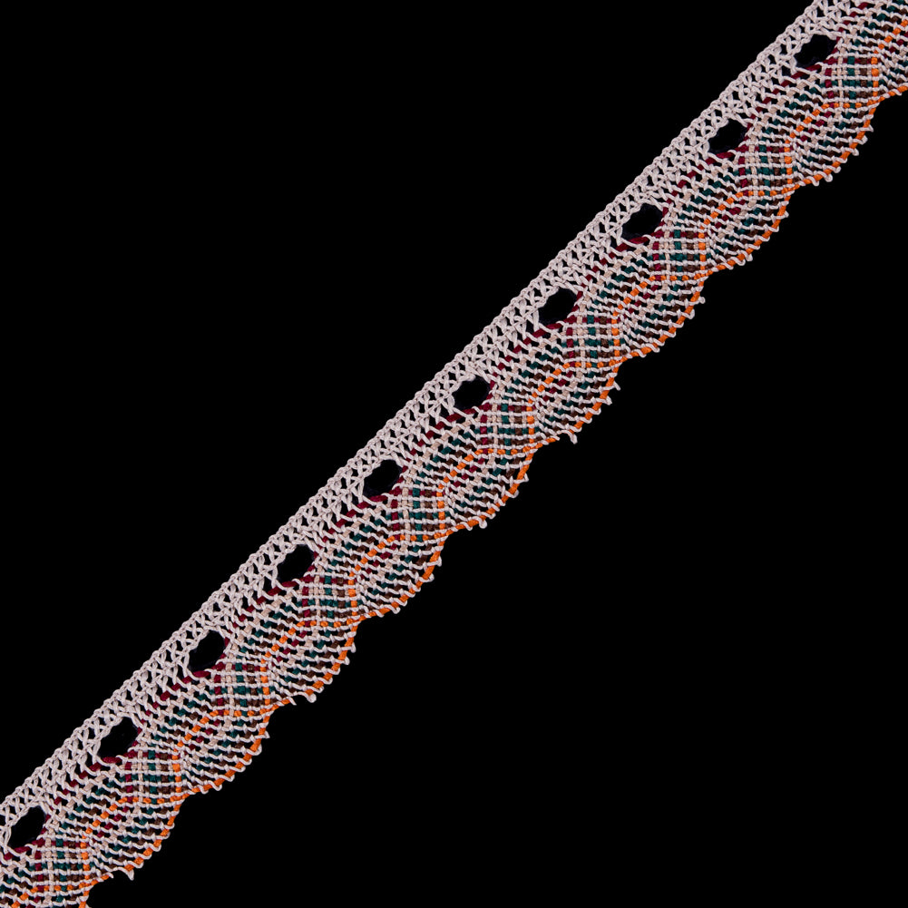 Beige Multicolor Crochet Trim - 1 Beige Multicolor Crochet Trim - 1