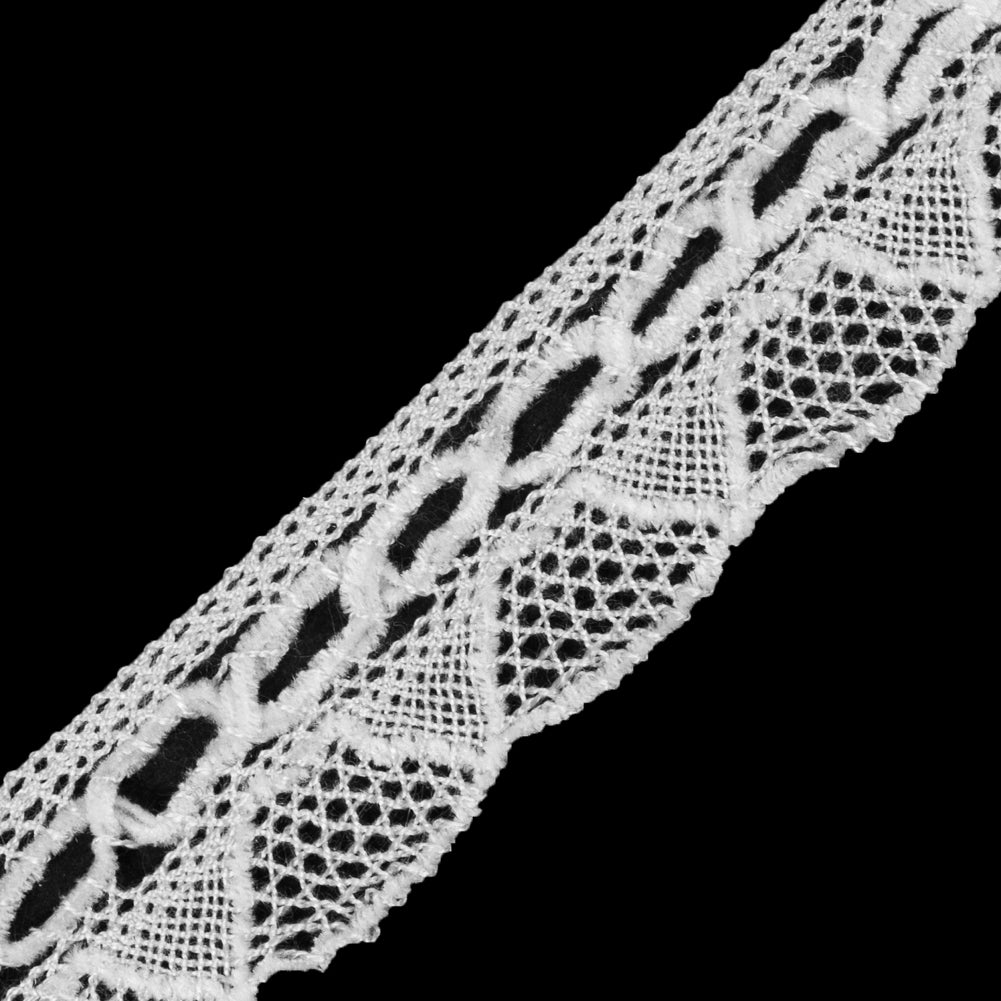 Off-White Crochet Chenille Trim - 1.5" Detail Off-White Crochet Chenille Trim - 1.5" Detail