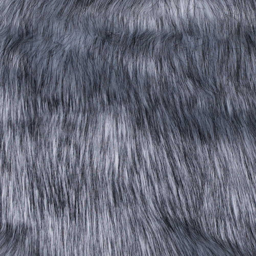 Black and White Long Haired Faux Fur Black and White Long Haired Faux Fur