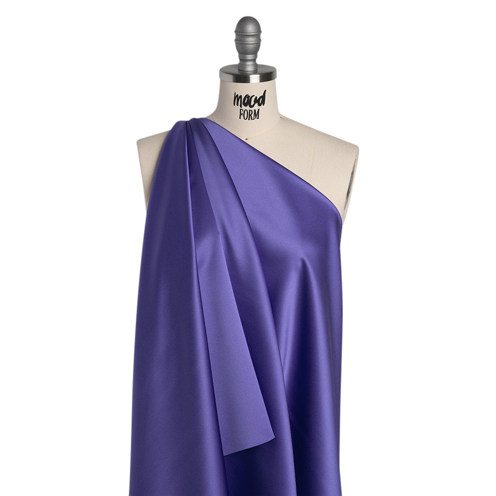 Polyester Satin - Crepe Purple - Reverie Collection - Drape Polyester Satin - Crepe Purple - Reverie Collection - Drape