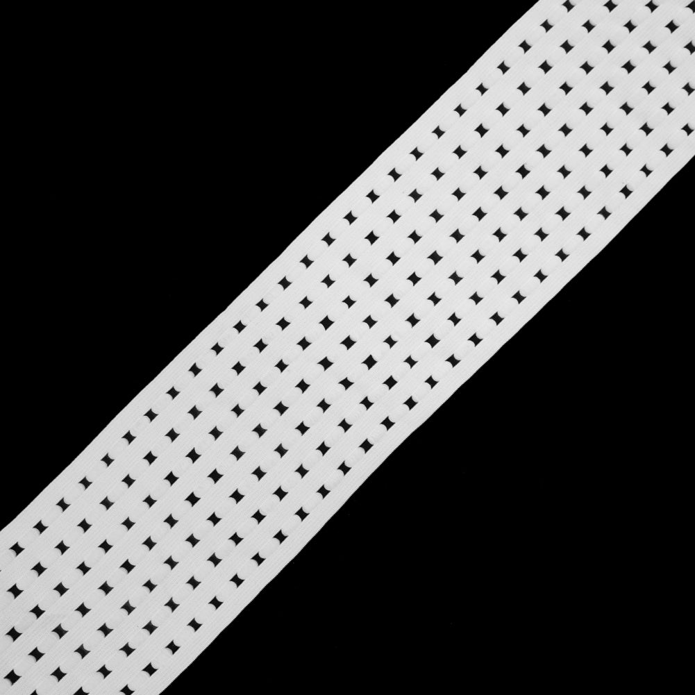 White Wide Elastic Trim - 3.75 White Wide Elastic Trim - 3.75