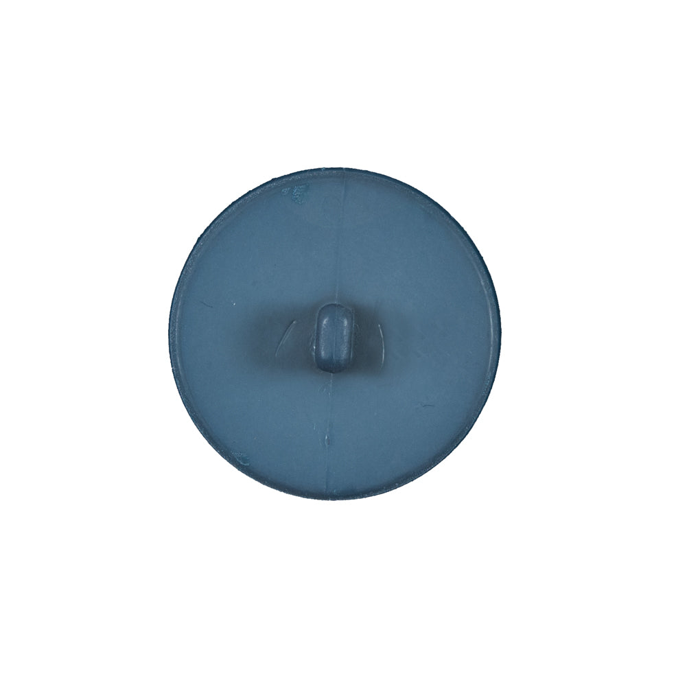 Italian Matte Colonial Blue Domed Plastic Button - 32L/20mm - Detail Italian Matte Colonial Blue Domed Plastic Button - 32L/20mm - Detail