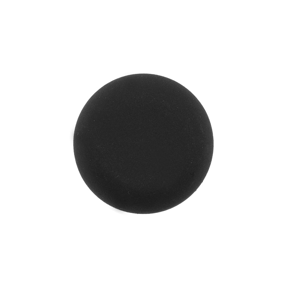Italian Matte Black Domed Plastic Button - 32L/20mm Italian Matte Black Domed Plastic Button - 32L/20mm