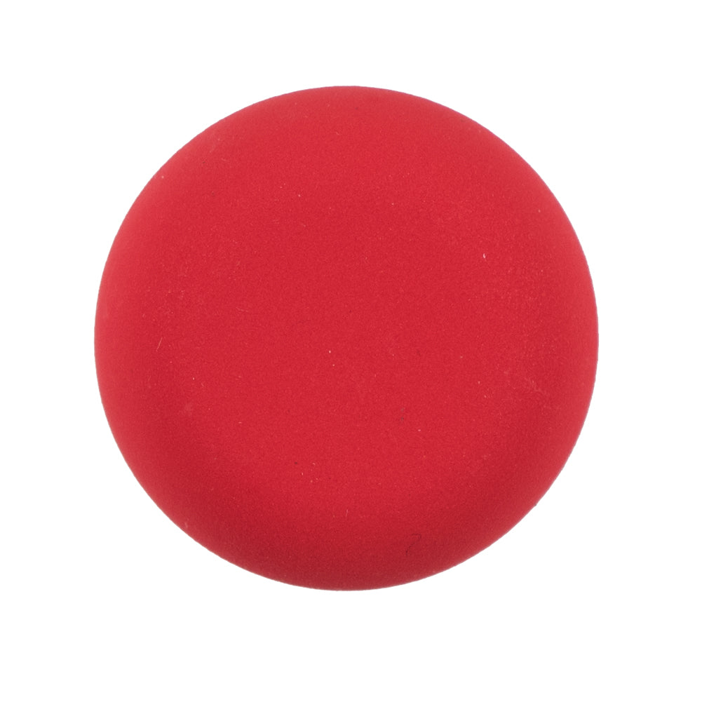 Italian Matte Flame Scarlet Domed Plastic Button - 44L/28mm Italian Matte Flame Scarlet Domed Plastic Button - 44L/28mm