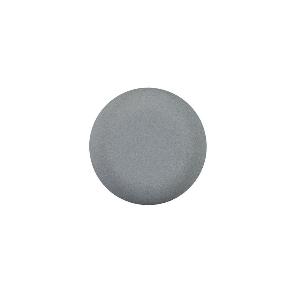 Italian Matte Light Gray Domed Plastic Button - 24L/15mm Italian Matte Light Gray Domed Plastic Button - 24L/15mm