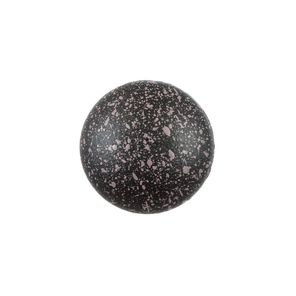 Italian Black and Twilight Mauve Speckled Plastic Button - 32L/20mm Italian Black and Twilight Mauve Speckled Plastic Button - 32L/20mm