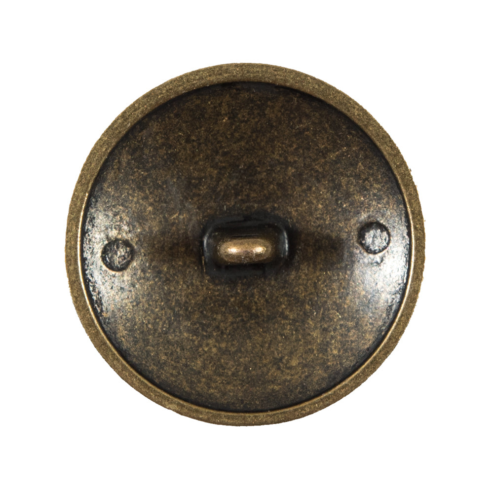 Italian Antique Gold Button Button with Double-Headed Eagle Emblem - 44L/28mm - Detail Italian Antique Gold Button Button with Double-Headed Eagle Emblem - 44L/28mm - Detail