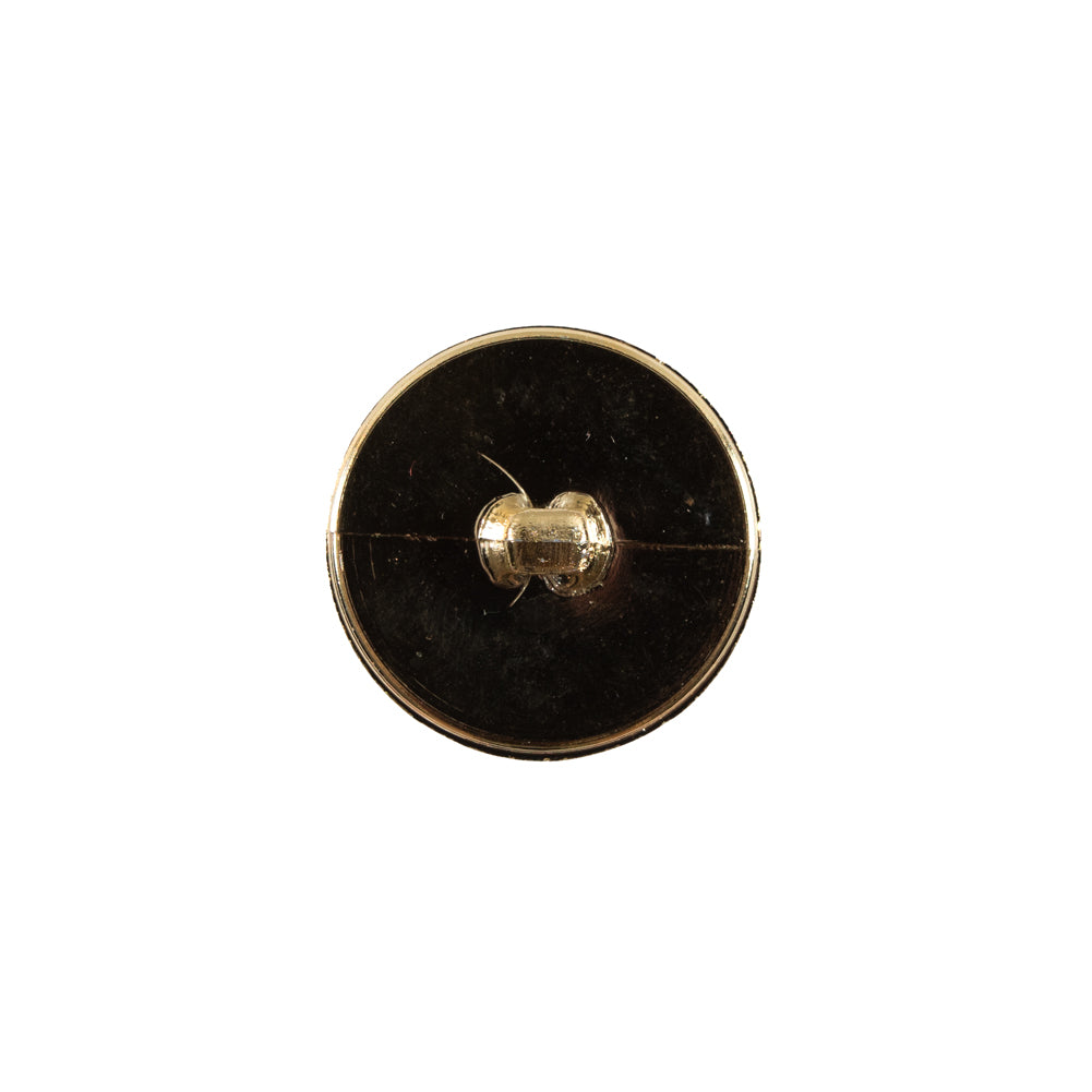 Italian Gold Basketwoven Plastic Button - 24L/15mm - Detail Italian Gold Basketwoven Plastic Button - 24L/15mm - Detail