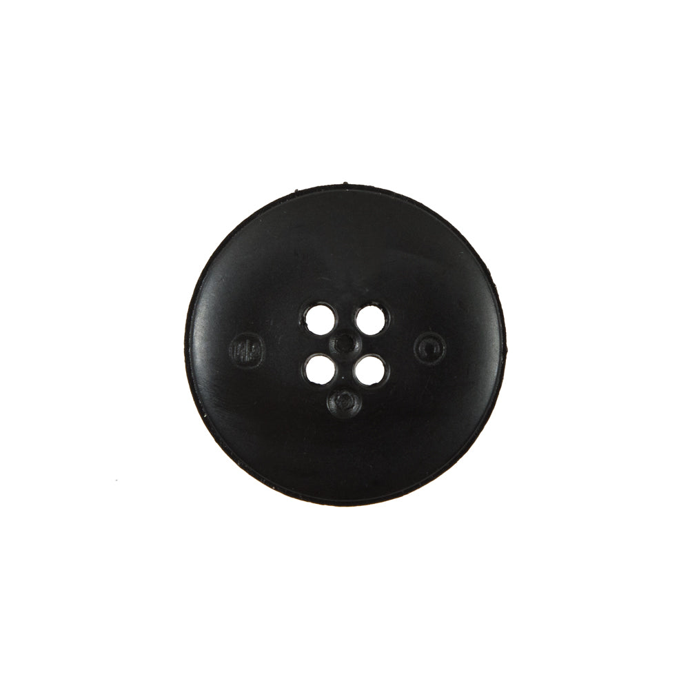 Italian Black and Elderberry Purple Geometric Domed Button - 32L/20mm - Detail Italian Black and Elderberry Purple Geometric Domed Button - 32L/20mm - Detail