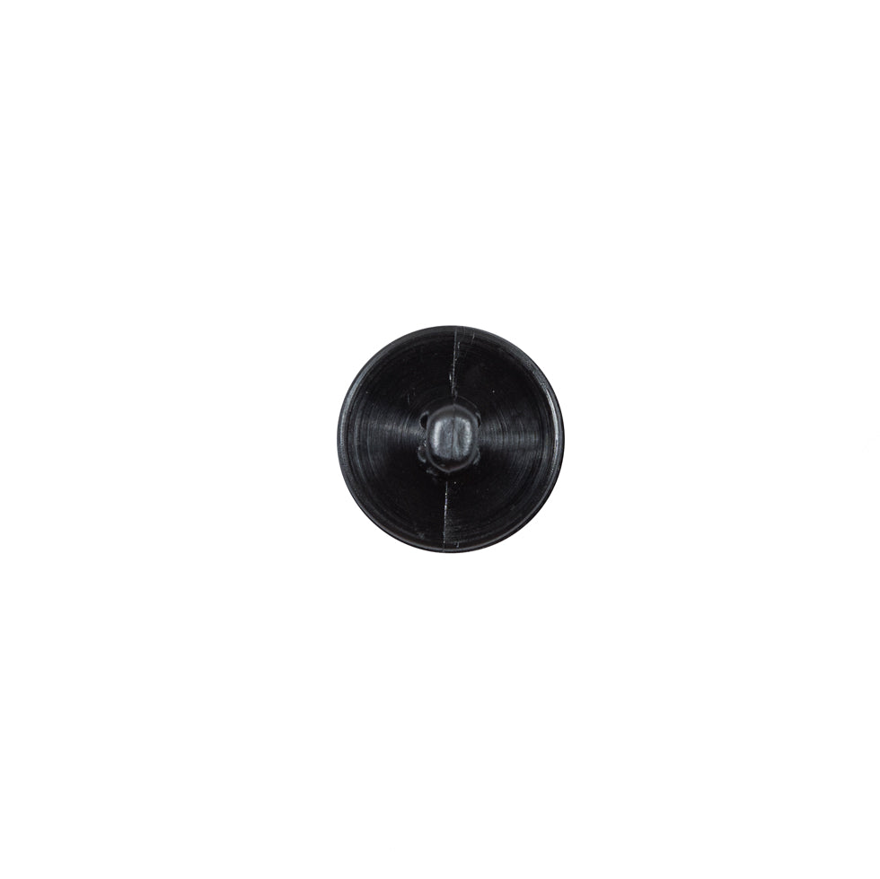 Italian Black Textured Plastic Button - 16L/10mm Detail Italian Black Textured Plastic Button - 16L/10mm Detail