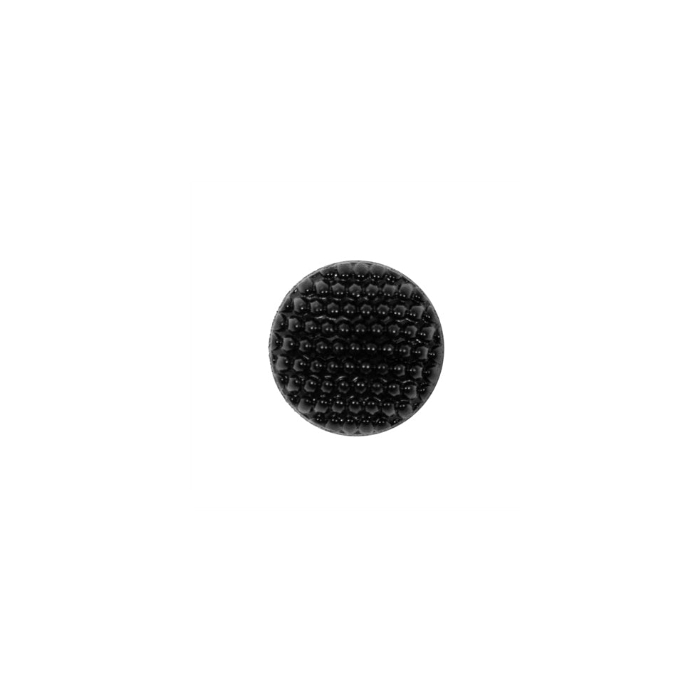 Italian Black Textured Plastic Button - 16L/10mm Italian Black Textured Plastic Button - 16L/10mm