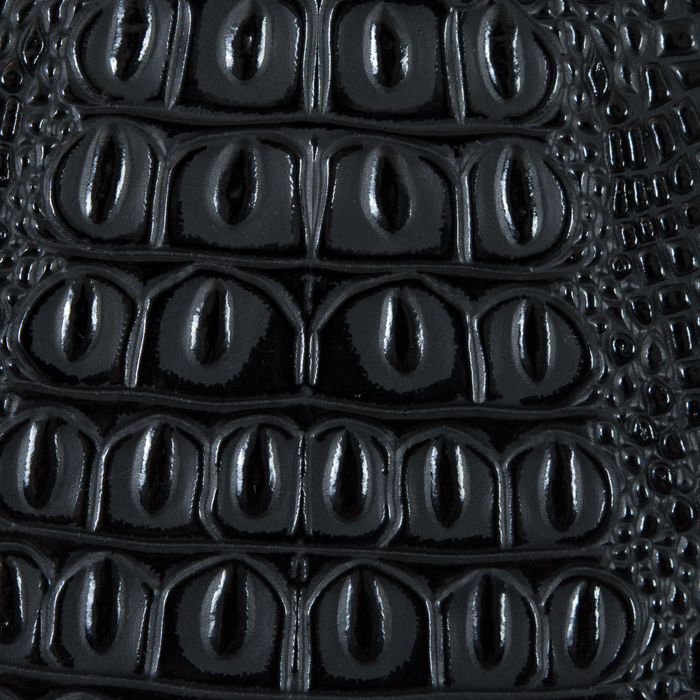 Black Crocodile Vinyl Detail Black Crocodile Vinyl Detail