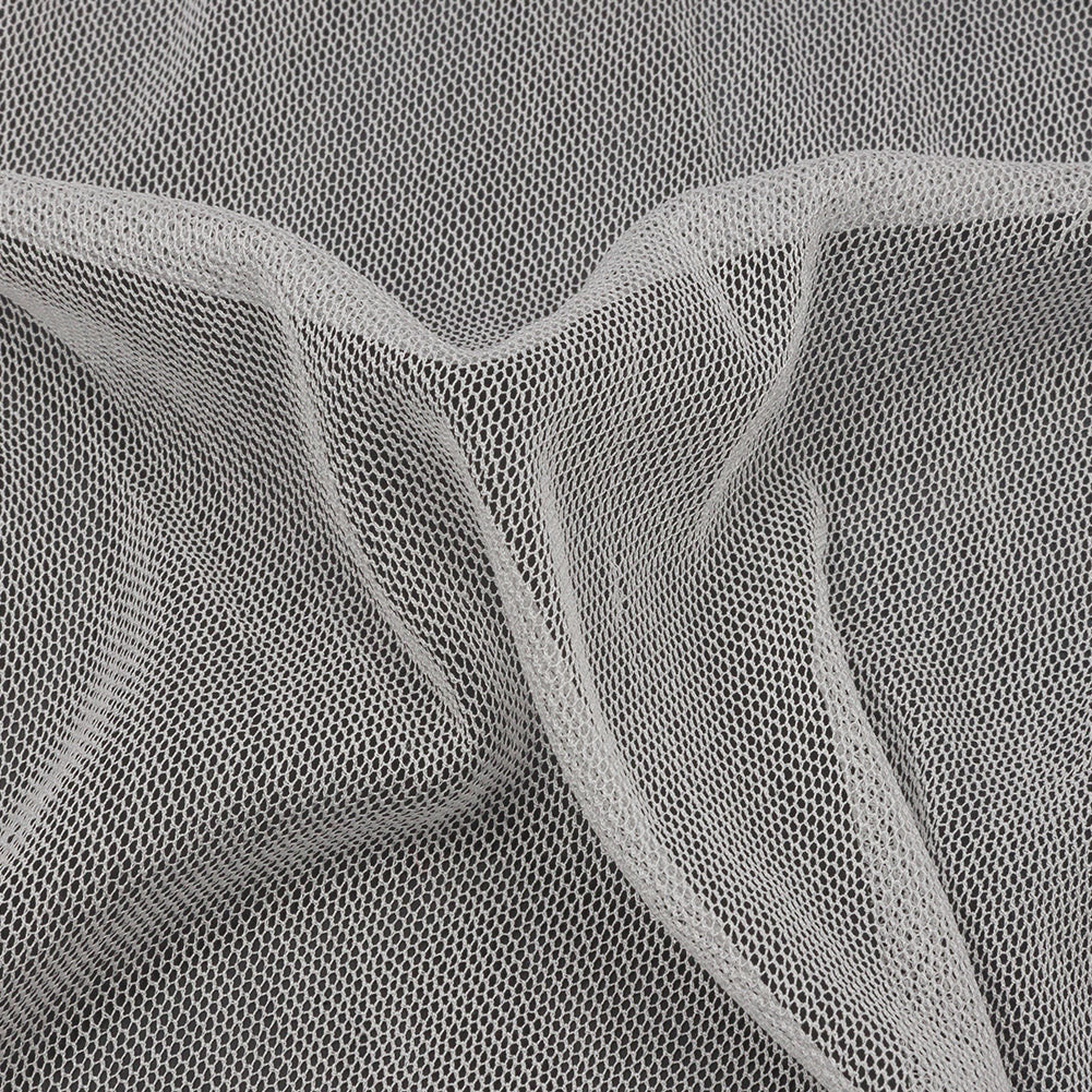 White Silk Tulle - Folded White Silk Tulle - Folded