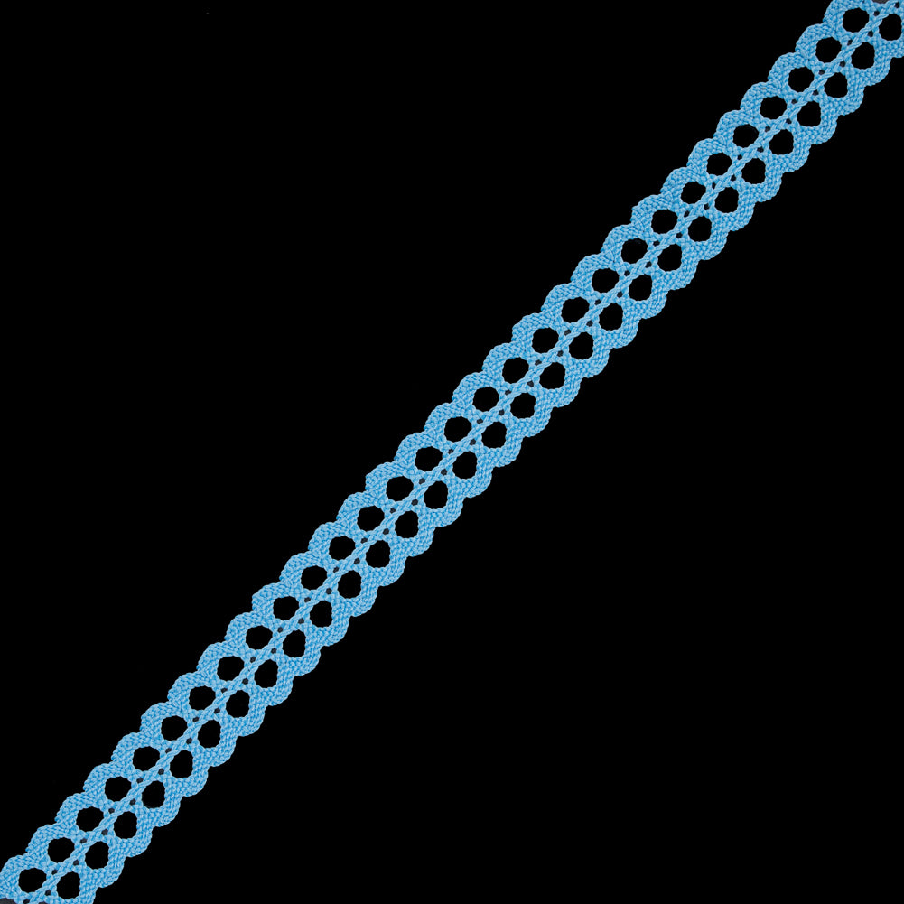 Baby Blue European Crochet Trim - 0.75 Baby Blue European Crochet Trim - 0.75
