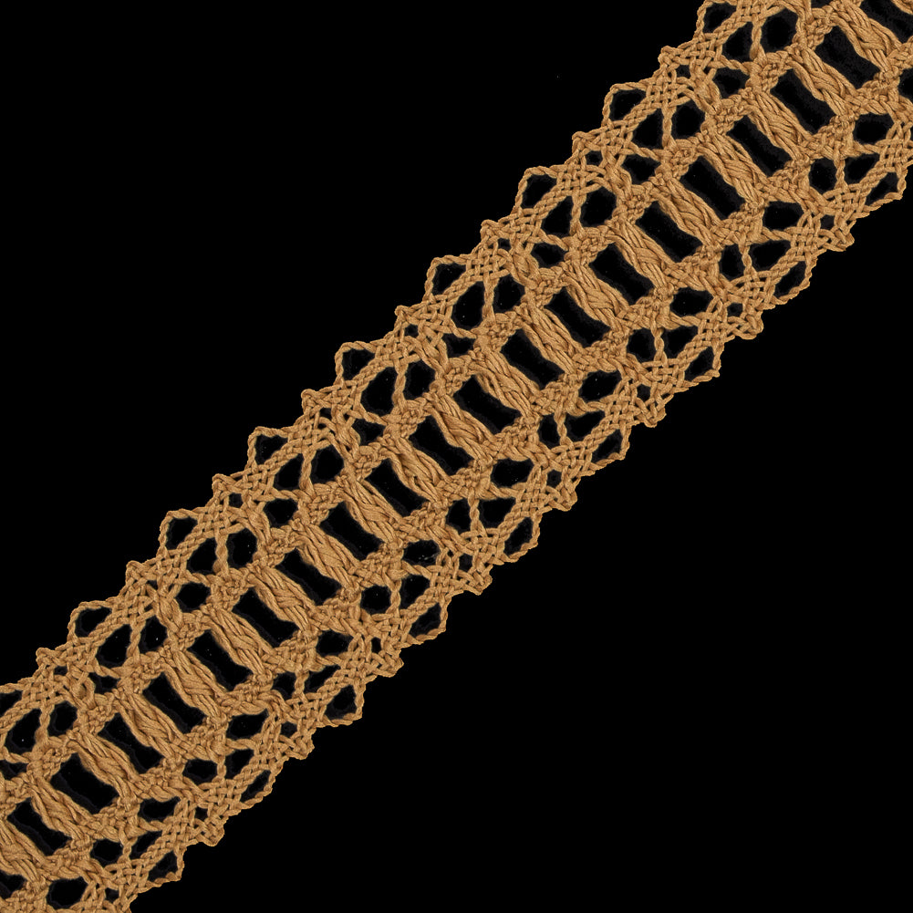 Gold European Crochet Trim - 1.25" Detail Gold European Crochet Trim - 1.25" Detail