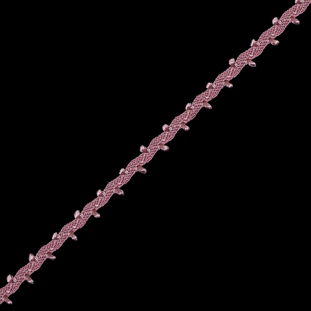 Dusty Rose European Crochet Trim - 0.25" Detail Dusty Rose European Crochet Trim - 0.25" Detail