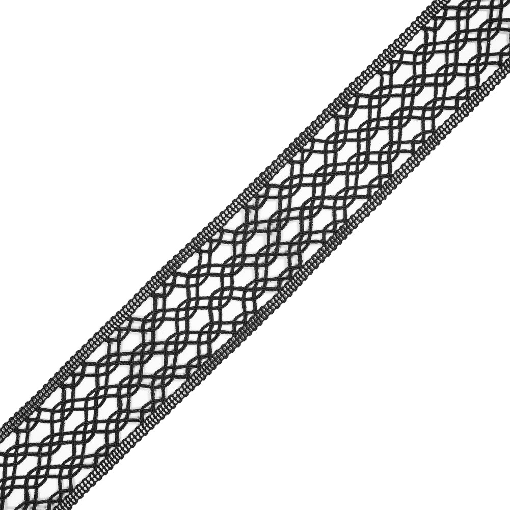 Black European Crochet Trim - 2.25 Black European Crochet Trim - 2.25