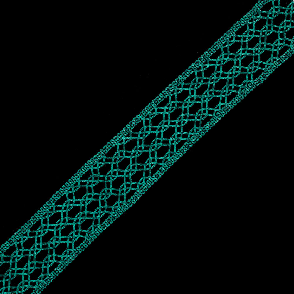 Kelly Green European Crochet Trim - 2.25 Kelly Green European Crochet Trim - 2.25