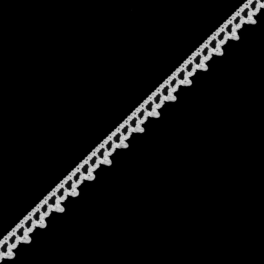 Off-White European Crochet Trim - 0.25 - Detail Off-White European Crochet Trim - 0.25 - Detail