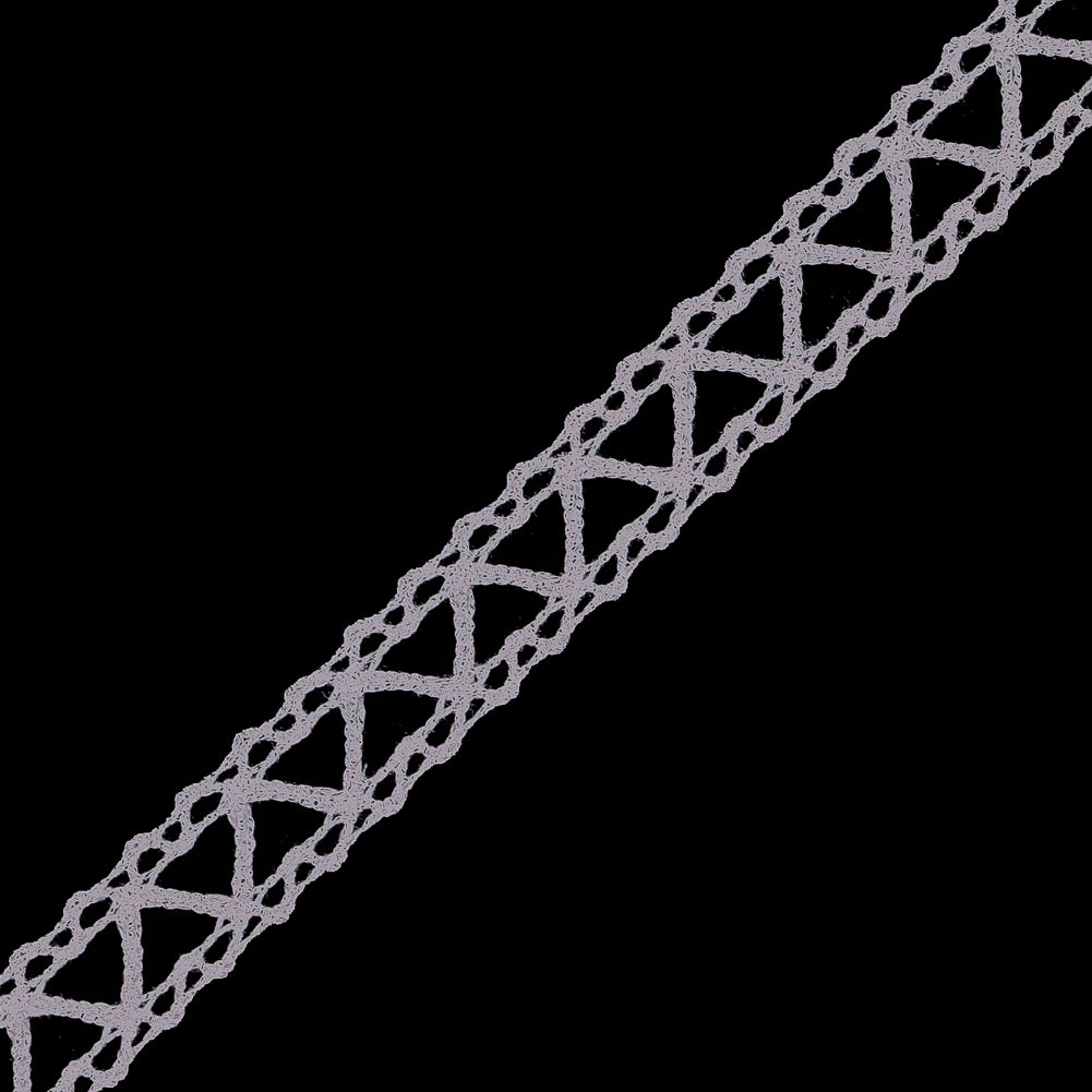 Light Pink European Cotton Crochet Trim - 0.5 - Detail Light Pink European Cotton Crochet Trim - 0.5 - Detail