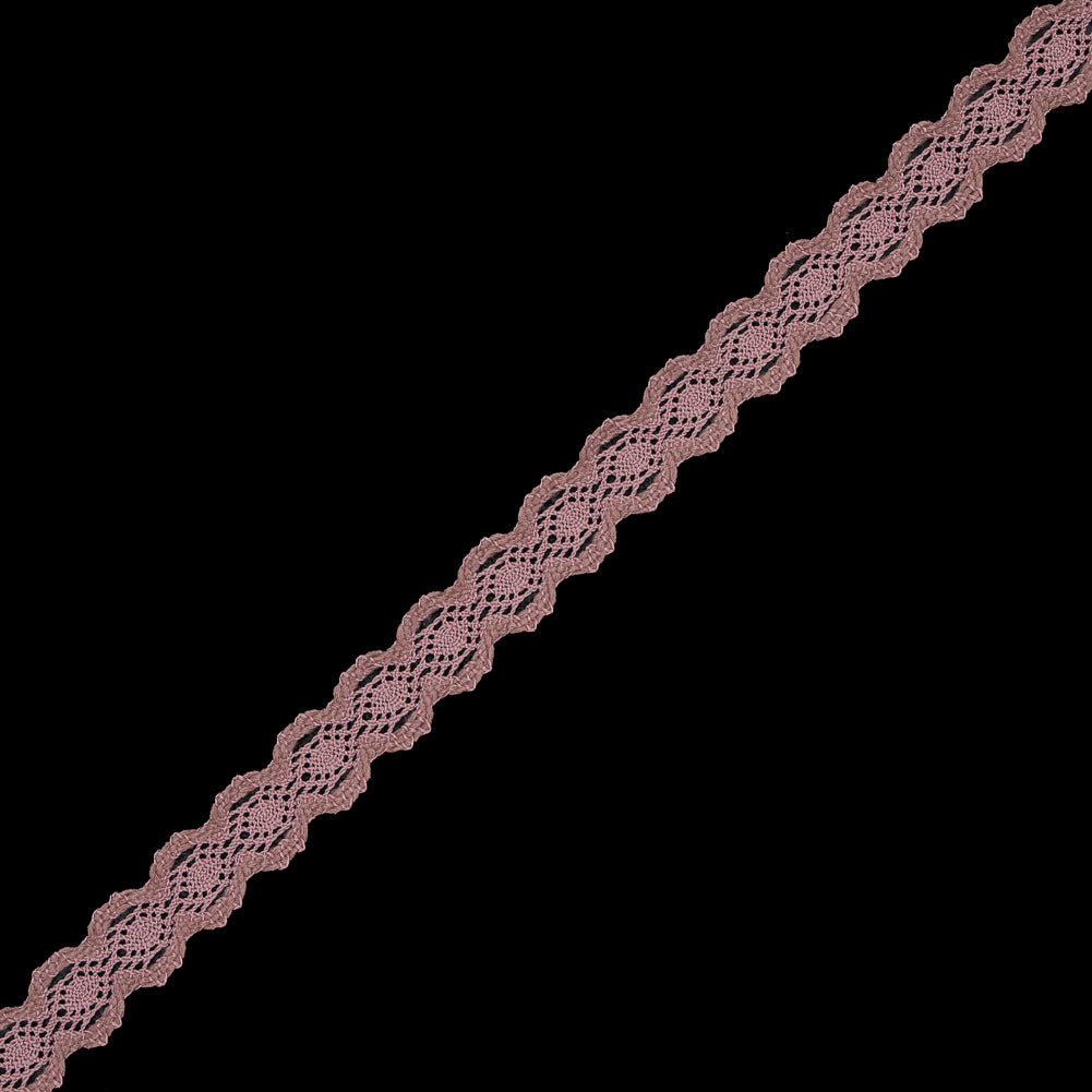 Dusty Rose European Crochet Trim - 0.875 Dusty Rose European Crochet Trim - 0.875