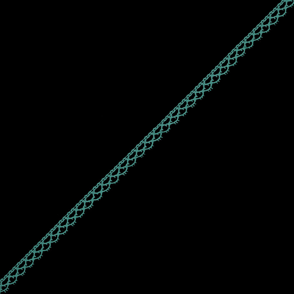 Seafoam European Cotton Crochet Trim - 0.375 Seafoam European Cotton Crochet Trim - 0.375